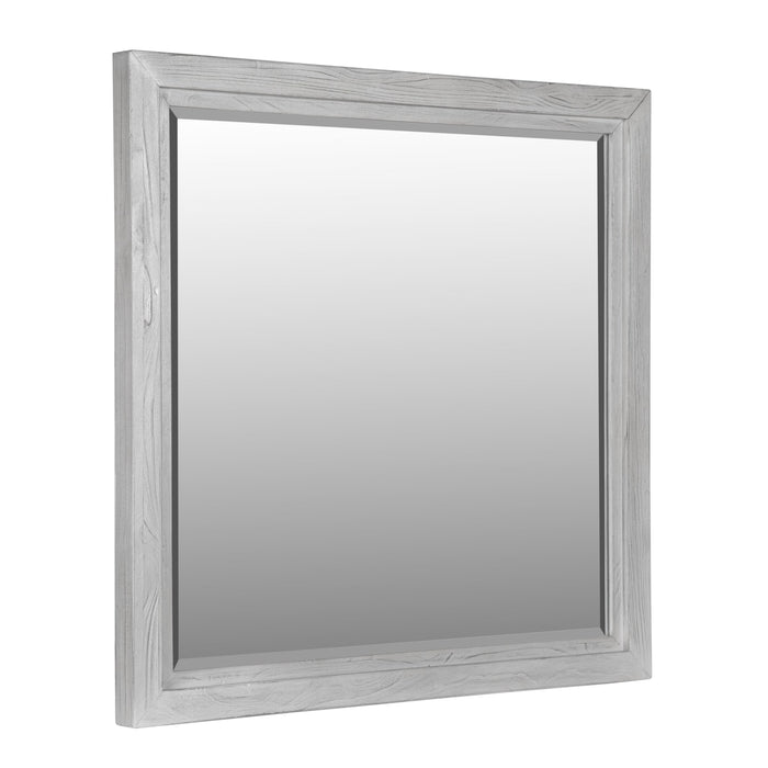 Modus Boho Chic Plain Mirror in Washed White Image 3