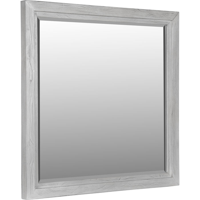 Modus Furniture Boho Chic Plain Mirror in Washed White 655450272165 1JQ983B Image 3