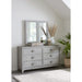 Modus Furniture Boho Chic Six Drawer Dresser in Washed White (2024) 655450432545 1JQ982A Image 1