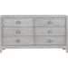 Modus Furniture Boho Chic Six Drawer Dresser in Washed White (2024) 655450432545 1JQ982A Image 4