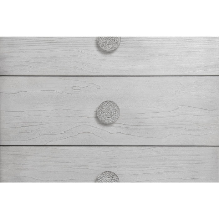 Modus Furniture Boho Chic Six Drawer Dresser in Washed White (2024) 655450432545 1JQ982A Image 7