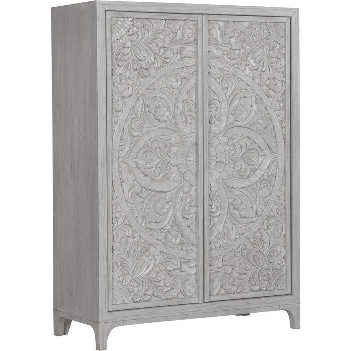 Modus Furniture Boho Chic Wardrobe Chest in Washed White (2024) 655450435263 1JQ986A Image 2