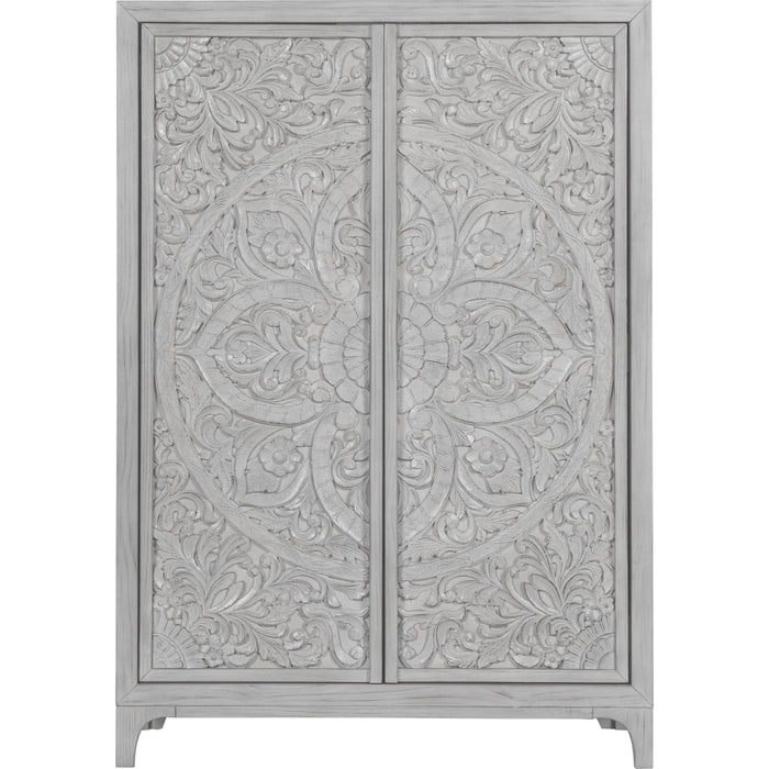 Modus Furniture Boho Chic Wardrobe Chest in Washed White (2024) 655450435263 1JQ986A Image 3