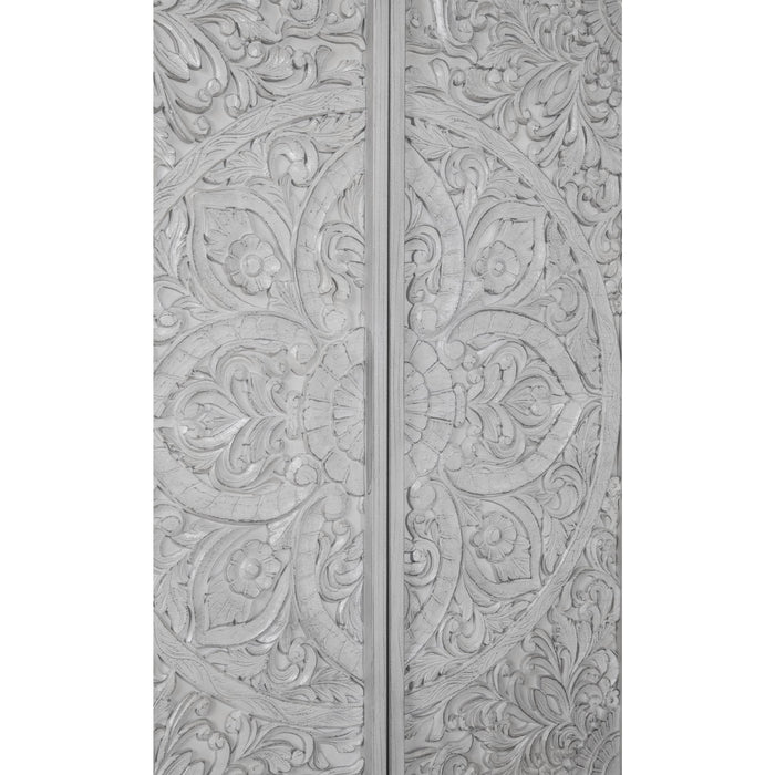Modus Furniture Boho Chic Wardrobe Chest in Washed White (2024) 655450435263 1JQ986A Image 5