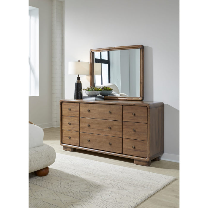 Modus Furniture Boka Beveled Glass Wall or Dresser Mirror in Impala  655450474958 TVXU83 Image 2