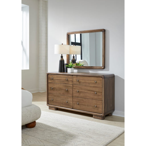 Modus Furniture Boka Six Drawer Acacia Wood Dresser in Impala  655450474767 TVXU82 Image 10
