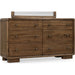Modus Furniture Boka Six Drawer Acacia Wood Dresser in Impala  655450474767 TVXU82 Image 3