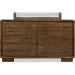 Modus Furniture Boka Six Drawer Acacia Wood Dresser in Impala  655450474767 TVXU82 Image 4