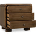 Modus Furniture Boka Three Drawer Acacia Wood Nightstand in Impala  655450474743 TVXU81B Image 3