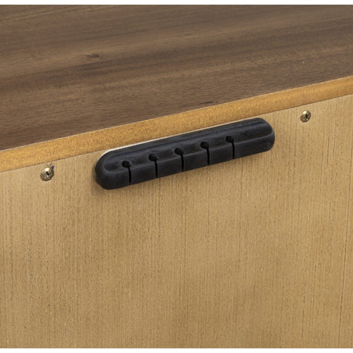 Modus Furniture Boka Three Drawer Acacia Wood Nightstand in Impala  655450474743 TVXU81B Image 4