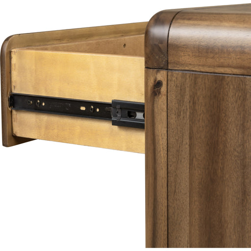 Modus Furniture Boka Three Drawer Acacia Wood Nightstand in Impala  655450474743 TVXU81B Image 5