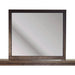 Modus Furniture Boracay Beveled Glass Landscape Mirror in Wild Oats Brown 655450381294 LWY683 Image 5