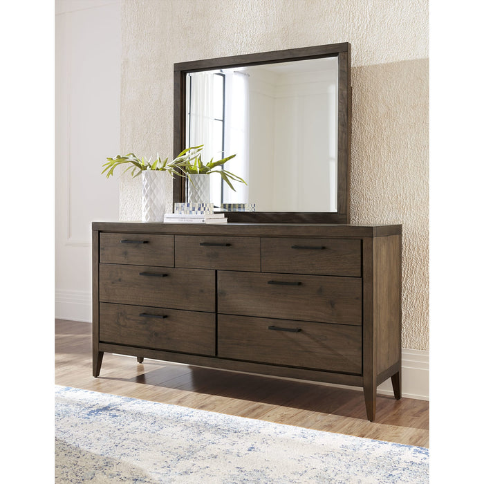 Modus Furniture Boracay Seven Drawer Walnut Dresser in Wild Oats Brown (2024) 655450431449 LWY682A Image 2