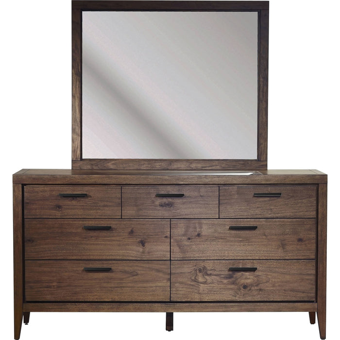 Modus Furniture Boracay Seven Drawer Walnut Dresser in Wild Oats Brown (2024) 655450431449 LWY682A Image 3