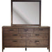 Modus Furniture Boracay Seven Drawer Walnut Dresser in Wild Oats Brown (2024) 655450431449 LWY682A Image 3