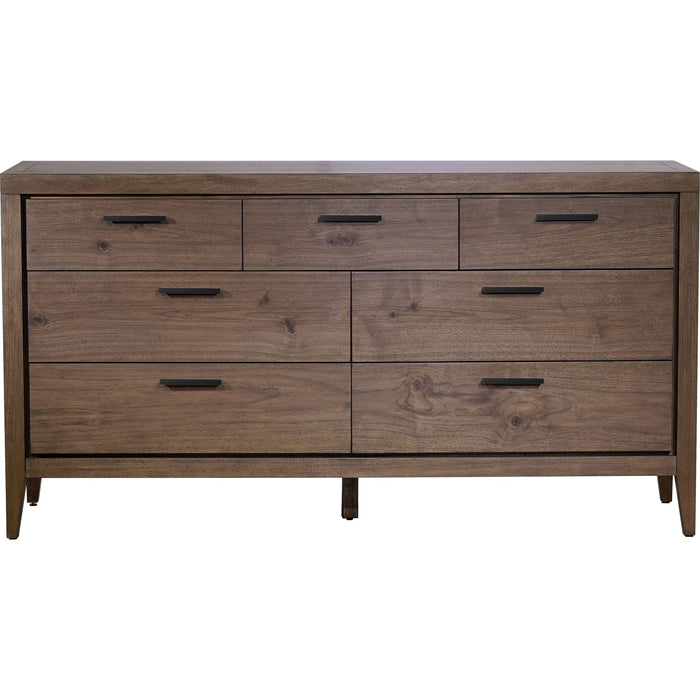 Modus Furniture Boracay Seven Drawer Walnut Dresser in Wild Oats Brown (2024) 655450431449 LWY682A Image 4