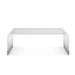 Modus Bowie Coffee Table in Clear Acrylic and Brushed Stainless Steel Image 3