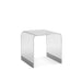 Modus Bowie End Table in Clear Acrylic and Brushed Stainless Steel Image 4