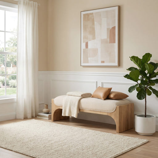 Modus Furniture Brentwood Bench  BthrbBrch 655450509957 VV2K88 Image 1