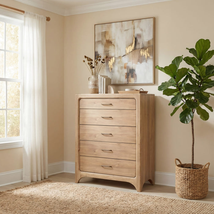 Modus Furniture Brentwood Chest  Brioche 655450509940 VV2K84 Main Image