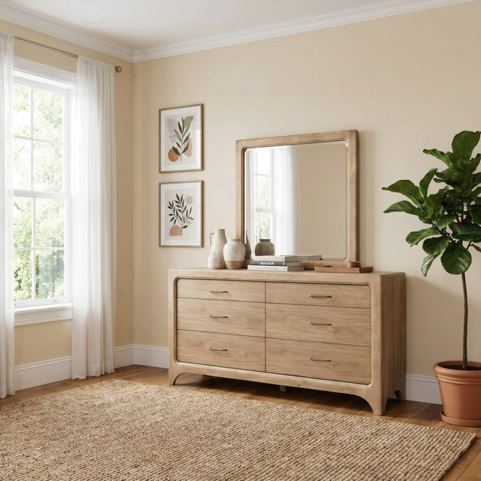 Modus Furniture Brentwood Drs Mirror  Brioche 655450509926 VV2K83 Image 4