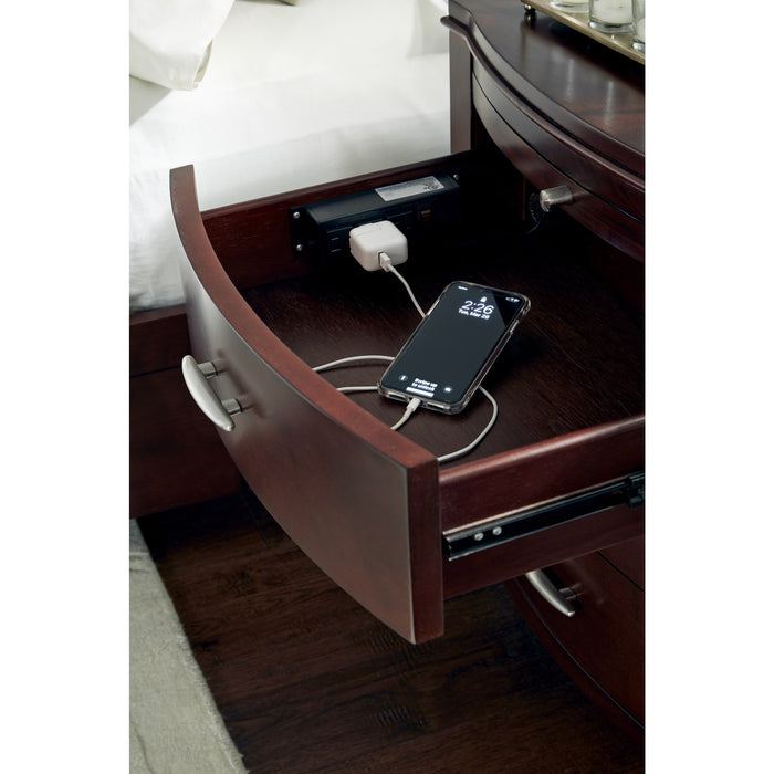 Modus Furniture Brighton Charging Station Nightstand in Cinnamon 655450062551 BR1581P Image 3