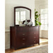 Modus Furniture Brighton Mirror in Cinnamon 655450107825 BR1583 Image 1