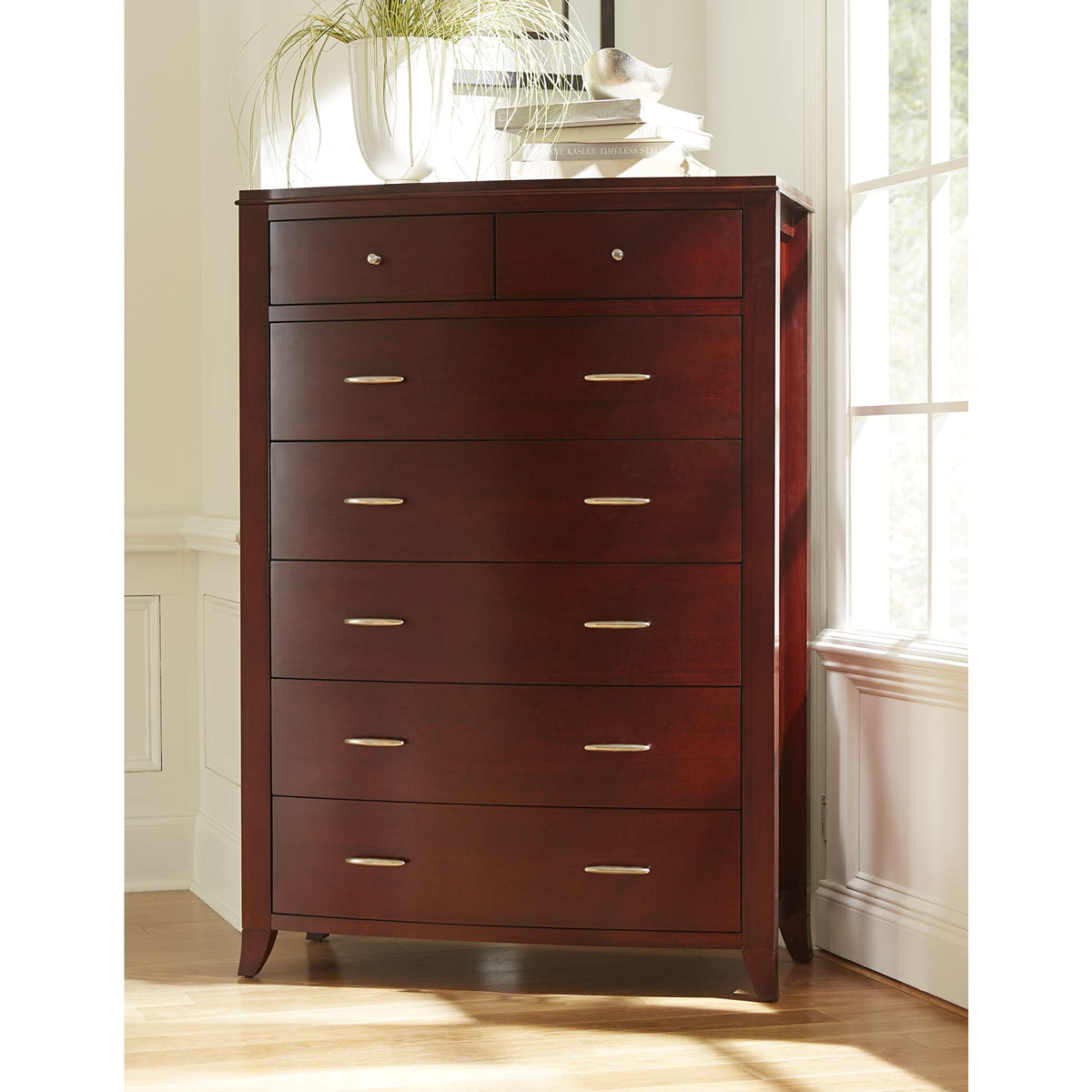 Brighton Seven Drawer Chest in Cinnamon (2024) — Modus Furniture