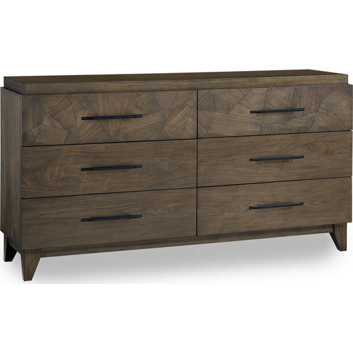 Modus Furniture Broderick Six Drawer Dresser in Wild Oats Brown (2024) 655450431494 EQY682A Image 5