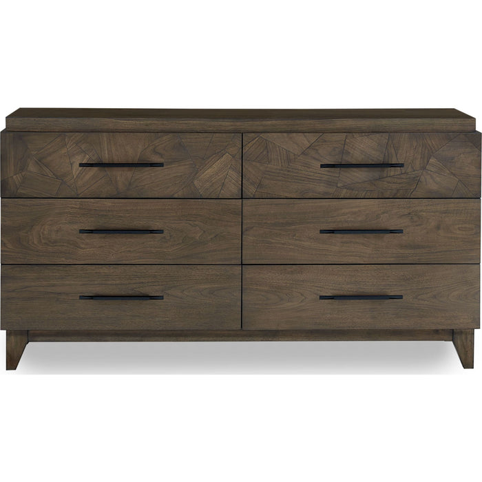 Modus Furniture Broderick Six Drawer Dresser in Wild Oats Brown (2024) 655450431494 EQY682A Image 6