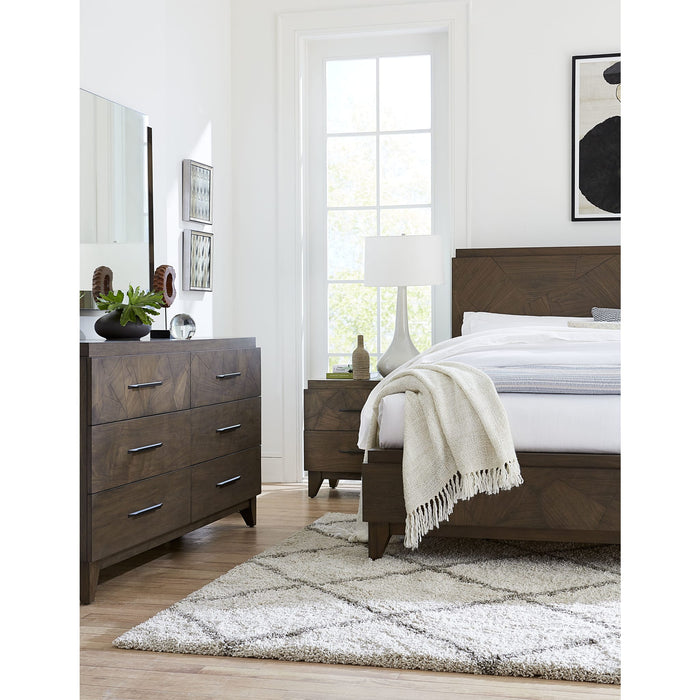 Modus Broderick Two-Drawer Nightstand in Wild Oats BrownImage 2