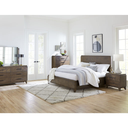 Modus Furniture Broderick Two Drawer Nightstand in Wild Oats Brown 655450326028 EQY681 Image 1
