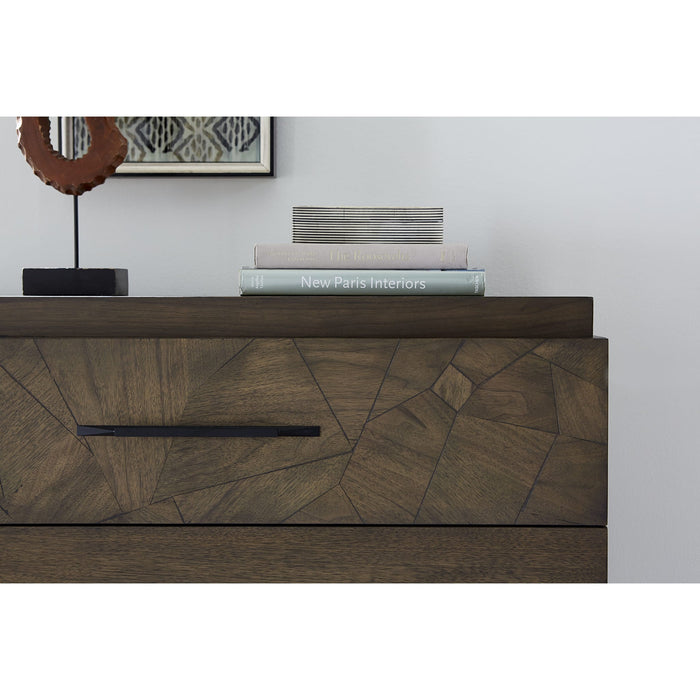 Modus Furniture Broderick Two Drawer Nightstand in Wild Oats Brown 655450326028 EQY681 Image 3