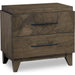 Modus Furniture Broderick Two Drawer Nightstand in Wild Oats Brown 655450326028 EQY681 Image 4