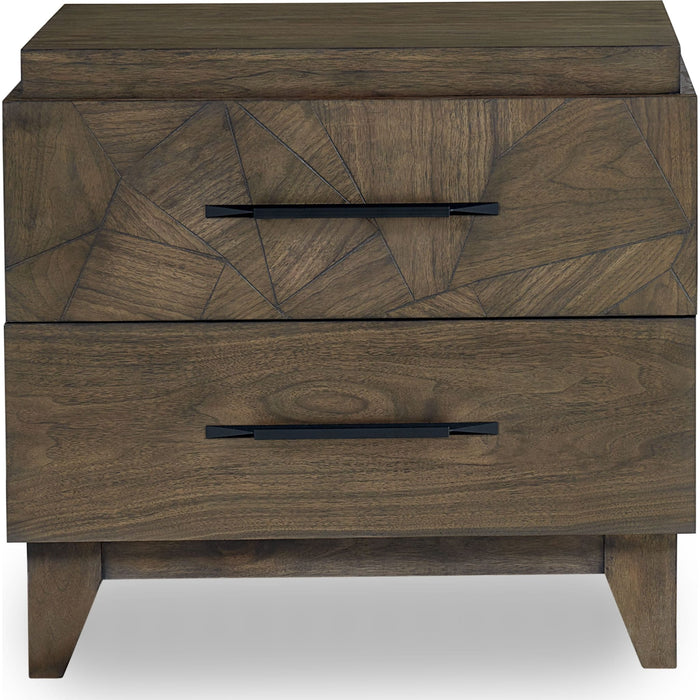 Modus Furniture Broderick Two Drawer Nightstand in Wild Oats Brown 655450326028 EQY681 Image 5