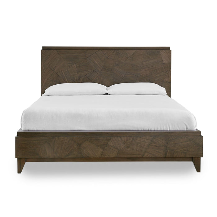 Modus Broderick Wood Panel Bed in Wild Oats Brown Image 4