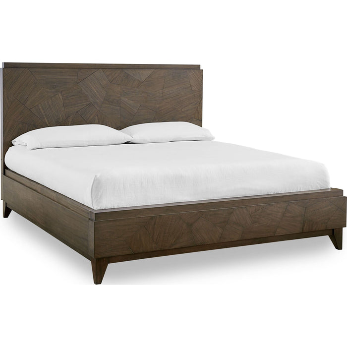 Modus Furniture Broderick Wood Panel Bed in Wild Oats Brown  EQY6A  Image 3