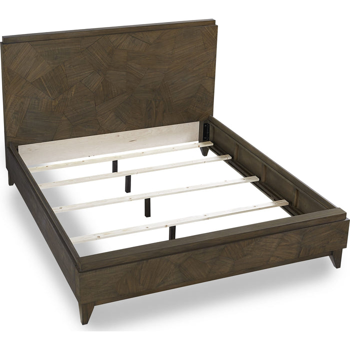 Modus Furniture Broderick Wood Panel Bed in Wild Oats Brown  EQY6A  Image 5