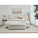 Modus Burke Upholstered Platform Bed in Cottage Cheese Boucle Image 1