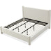 Modus Furniture Burke Upholstered Platform Bed in Cottage Cheese Boucle  MQMZH  Image 7