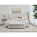 Modus Furniture Burke Upholstered Platform Bed in Cottage Cheese Boucle  MQMZU  Image 1