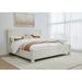 Modus Furniture Burke Upholstered Platform Bed in Cottage Cheese Boucle  MQMZU  Image 2