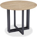 Modus Furniture CEO Wood Pattern Round Sintered Stone Dining Table in Gunmetal and Washed Oak 655450477379 JKCV61SSLW54 Image 2