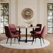 Modus Furniture CEO Wood Pattern Round Sintered Stone Dining Table in Gunmetal and Washed Oak 655450477379 JKCV61SSLW54 Image 6