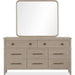 Modus Furniture Camden Eight Drawer Oak Wood Dresser in Chai 655450436635 QATK82 Image 2