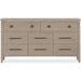 Modus Furniture Camden Eight Drawer Oak Wood Dresser in Chai 655450436635 QATK82 Image 6