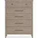 Modus Furniture Camden Five Drawer Oak Wood Chest in Chai 655450436659 QATK84 Image 2