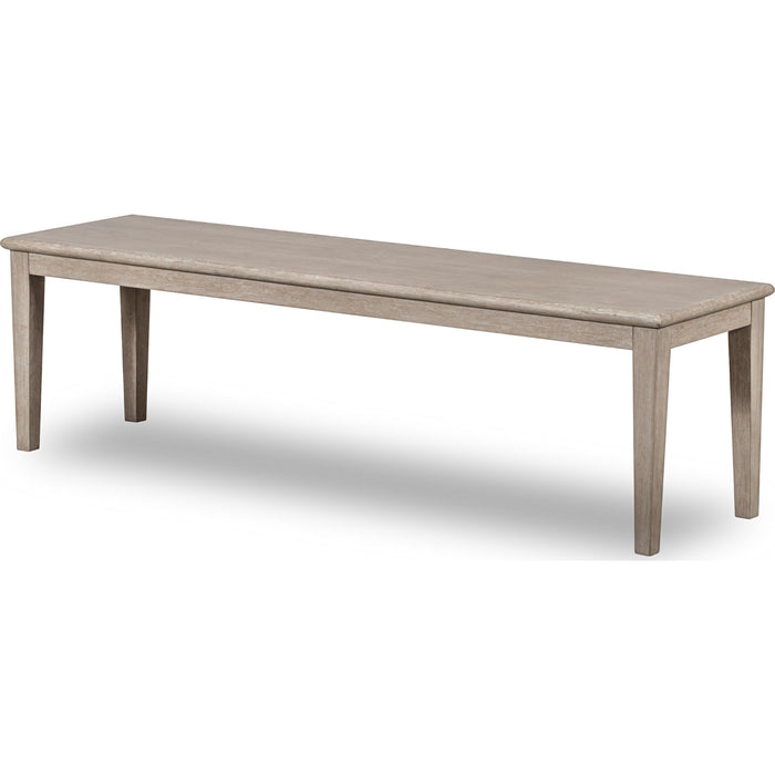 Modus Furniture Camden Oak Wood Bench in Chai 655450458248 QATK65 Image 1