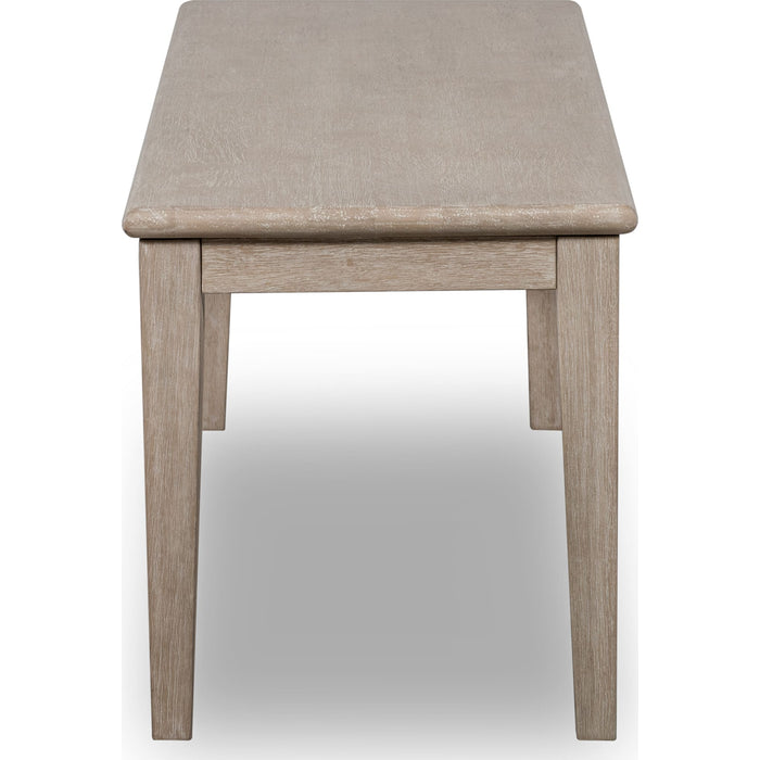 Modus Furniture Camden Oak Wood Bench in Chai 655450458248 QATK65 Image 2