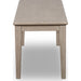 Modus Furniture Camden Oak Wood Bench in Chai 655450458248 QATK65 Image 2